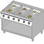 8GHUBO-120 AM0104945127 cucina 6 fuochi gas 850